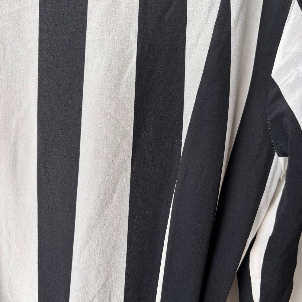 We Are Leone Dress Silk Contrast Maxi Cardigan Striped Belted‎ Long Sleeve S/M - Picture 14 of 14